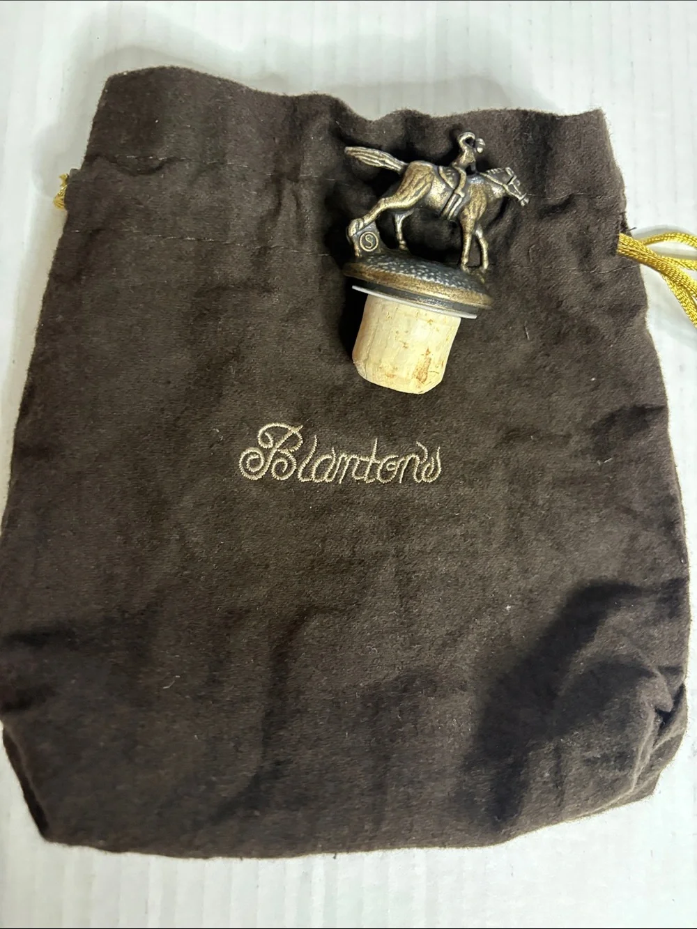Blantons “S” Bourbon Cork Stopper